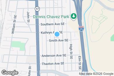 Map image of the property - 1818 Edith Blvd SE