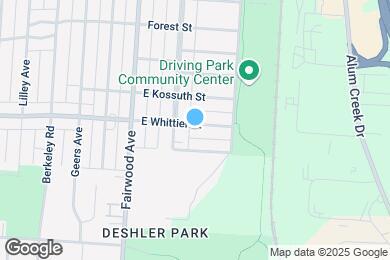 Map image of the property - 1679 E Whittier St