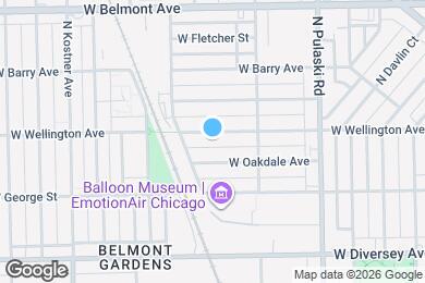 Map image of the property - 4147 W Wellington Ave