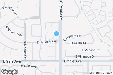 Map image of the property - 12073 E Harvard Ave