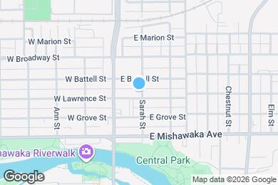 Map image of the property - 136 E Lawrence St
