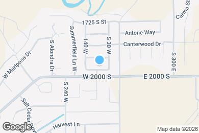 Map image of the property - 86 W 1965 S