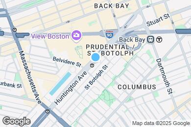 Map image of the property - 120 Huntington Ave