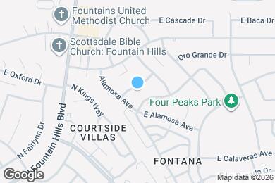 Map image of the property - 16927 E Sabinas Dr