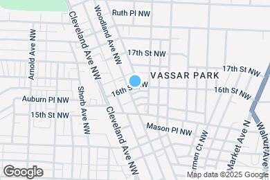 Map image of the property - 1532 Woodland Ave NW
