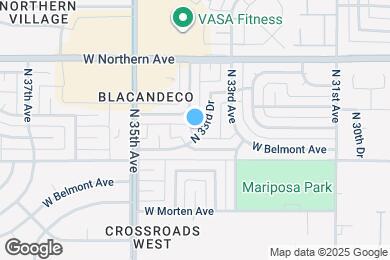 Map image of the property - 7730 N 33rd Dr