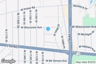 Map image of the property - 11004 W Michigan St