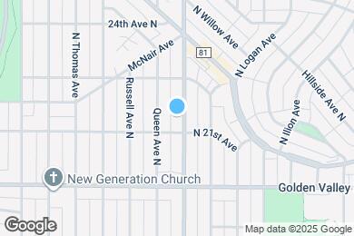 Map image of the property - 2115 Penn Ave N