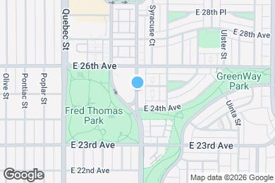 Map image of the property - 2458 Syracuse St