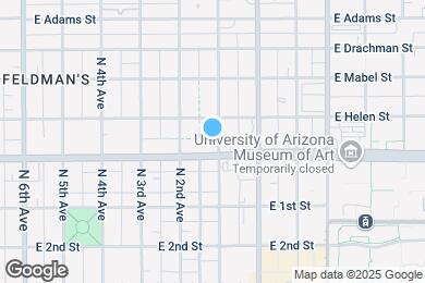 Map image of the property - 1121 N 1st Ave