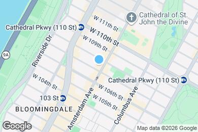 Map image of the property - 964 Amsterdam Ave