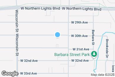 Map image of the property - 2804 W 30th Ave