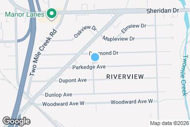 Map image of the property - 222 Parkedge Ave