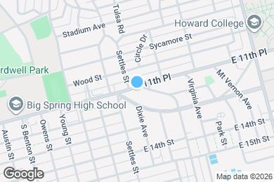 Map image of the property - 1206 E 11th Pl