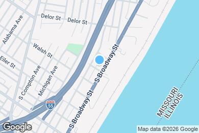 Map image of the property - 5023 S Broadway