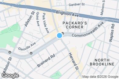 Map image of the property - 1320 Commonwealth Ave