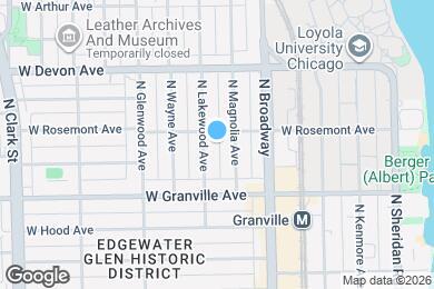 Map image of the property - 1251 W Rosemont Ave