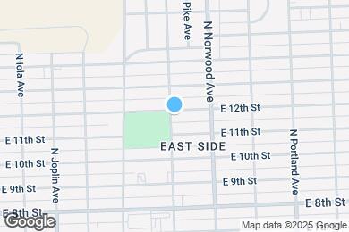 Map image of the property - 1402 E 12th St