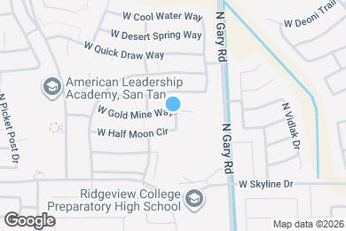 Map image of the property - 1711 W Gold Mine Way