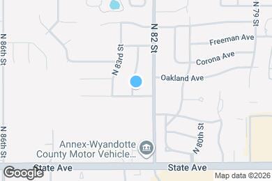 Map image of the property - 1405 N 82nd Terrace