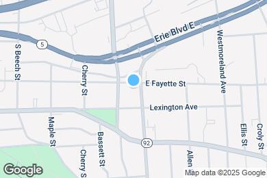 Map image of the property - 1710 E Fayette St