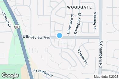 Map image of the property - 14762 E Belleview Ave