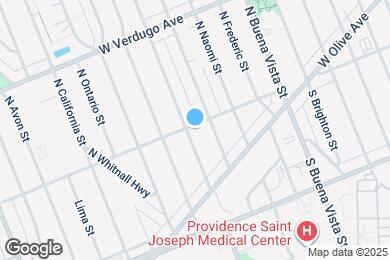 Map image of the property - 250 N Catalina St