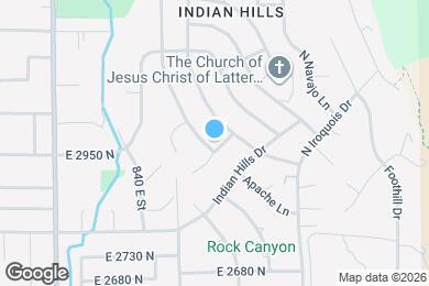 Map image of the property - 2954 Apache Ln