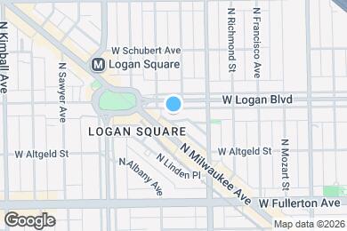 Map image of the property - 3043 W Logan Blvd