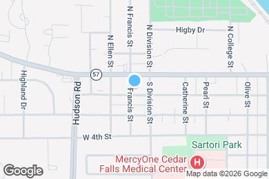 Map image of the property - 1323 W 2nd St