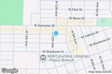 Map image of the property - 1128 W Irving St