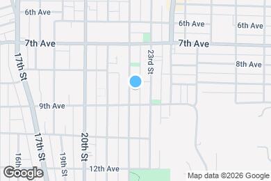 Map image of the property - 821 22nd St