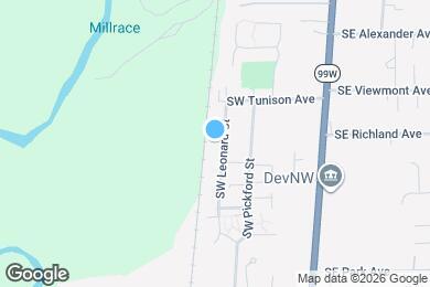 Map image of the property - 2430 SW Leonard St
