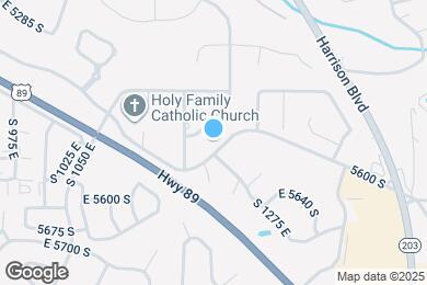 Map image of the property - 1268 E 5600 S