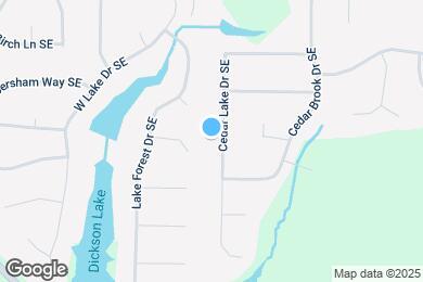 Map image of the property - 4741 Cedar Lake Dr SE
