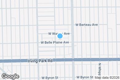 Map image of the property - 3244 W Belle Plaine Ave