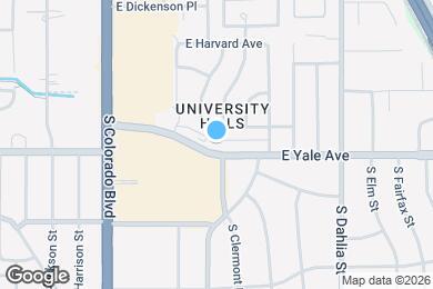 Map image of the property - 4475 E Yale Ave