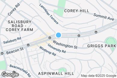 Map image of the property - 1601 Beacon St