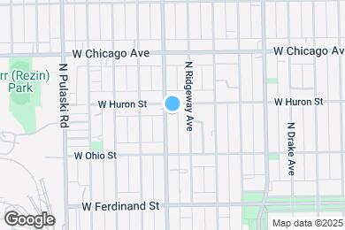 Map image of the property - 647 N Hamlin Ave