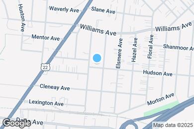 Map image of the property - 2118 Hudson Ave