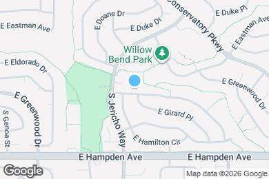 Map image of the property - 20473 E Girard Dr