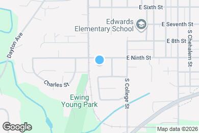 Map image of the property - 414 E 9th St