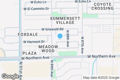 Map image of the property - 8832 W Manzanita Dr