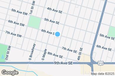 Map image of the property - 605 2nd St SE