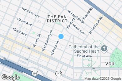 Map image of the property - 1421 Grove Ave