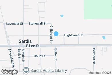 Map image of the property - 305 Hightower St