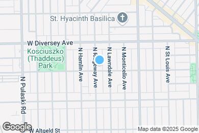 Map image of the property - 2707 N Ridgeway Ave