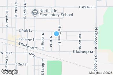 Map image of the property - 417 E Orange St