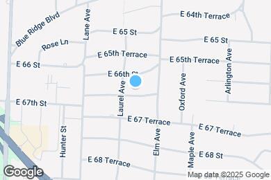 Map image of the property - 9114 E 66 Terrace