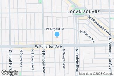 Map image of the property - 2418-2428 N Sawyer Ave